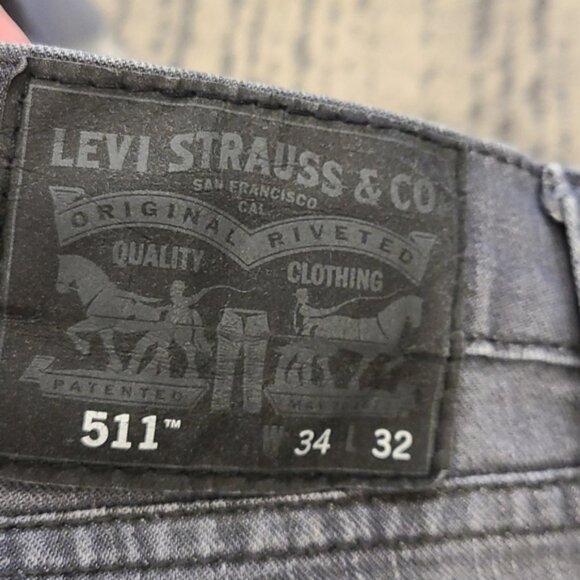 Levis 511 red tab grey wash slim fit jeans - Picture 3 of 6